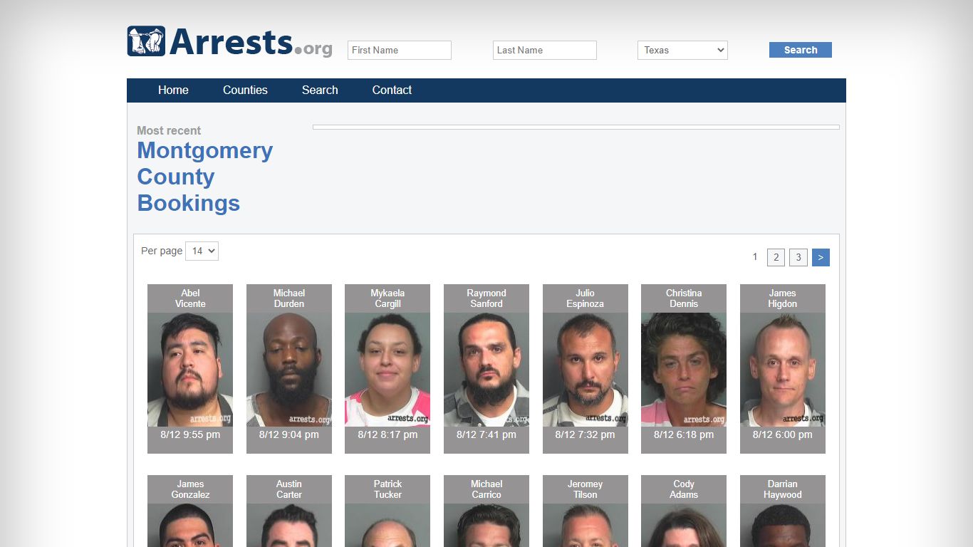 Montgomery County Arrests and Inmate Search